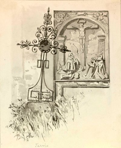 Tombstone in the Cemetery in Trbizu by Ladislav Benesch